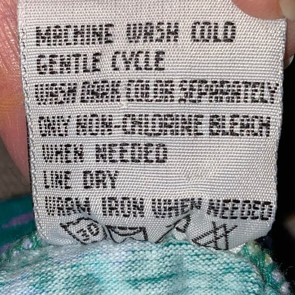 Diane Von Furstenberg DVF Color Authority Knit Pant Jade Paisley MINT COND 2X - Picture 10 of 10